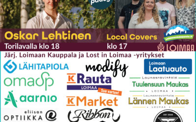 Kesän kolmas iltatori Loimaan Kauppatorilla ja toritanssit